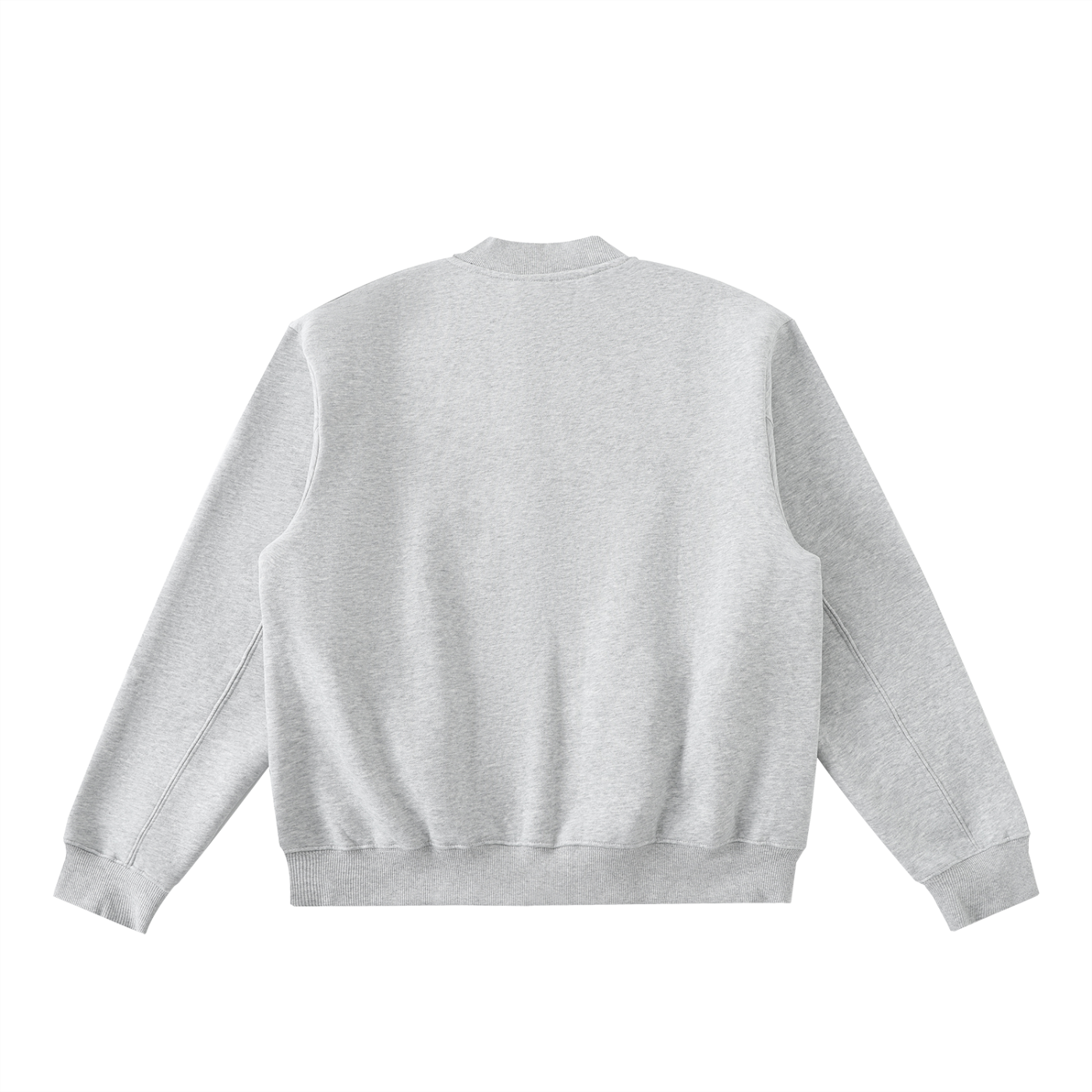 Essential Zip-Up Fleeced Varsity Jacket
