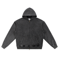 Snow Wash Zip-Up Hoodie
